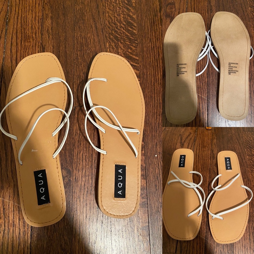 Strappy Leather Flat Sandals
